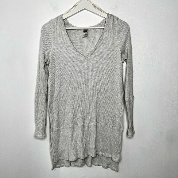 We the Free waffle knit thermal side slit tunic - size medium - Picture 1 of 8